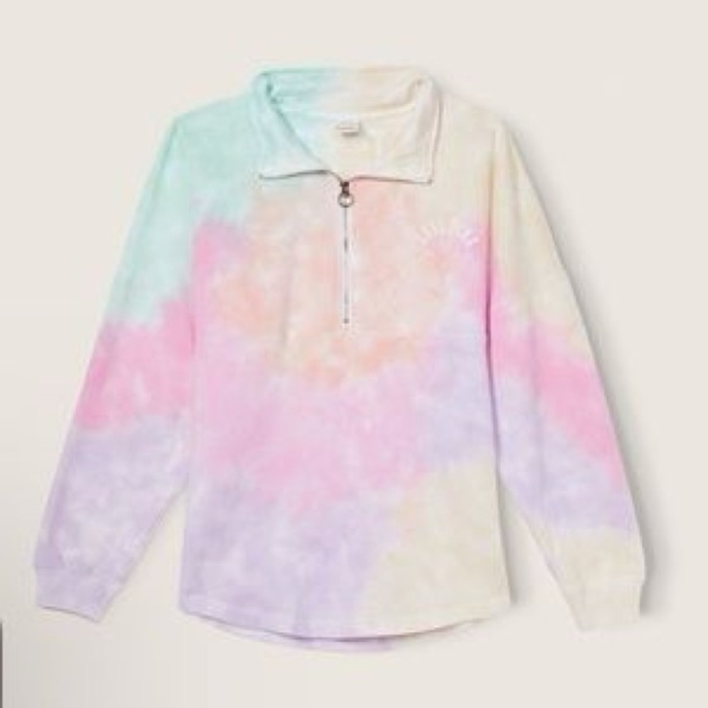 Victoria's Secret PINK Pastel Tie-Dye Pullover